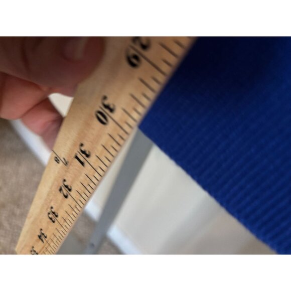 Chicos Royal Blue Sweater Open Front Cardigan Chicos Size 1 Womens Medium 8 Fall - Picture 4 of 9